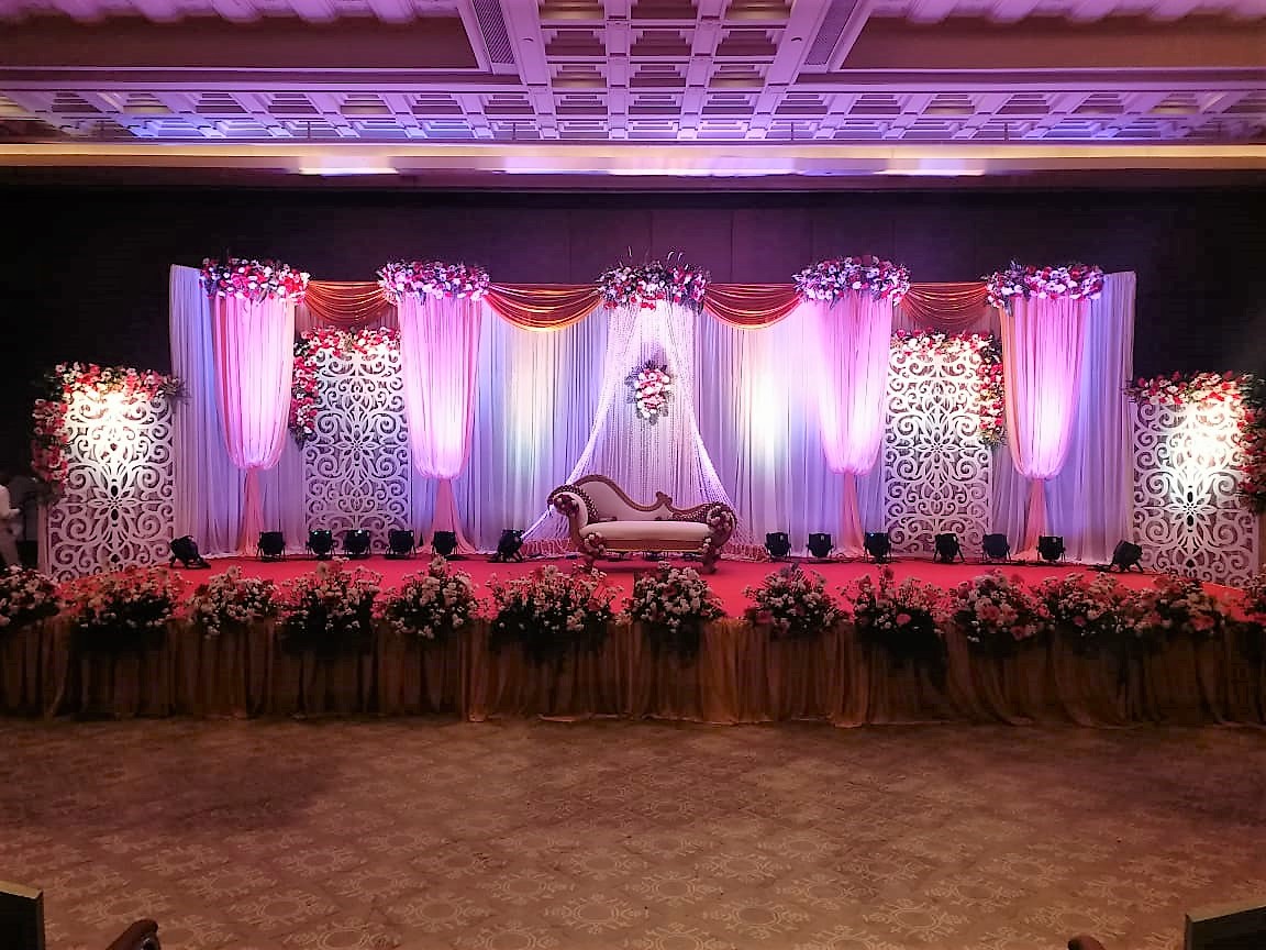Sunset Mandap Setup